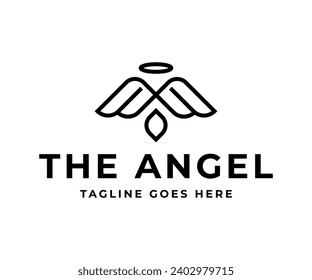 Creative modern the angel logo design