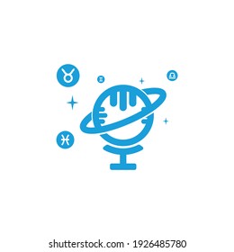 Creative modern atlas globe world logo template vector illustration
