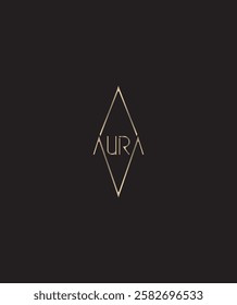 Creative modern Aura vector logo design 