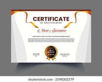 Creative Modern award diploma certificate design template