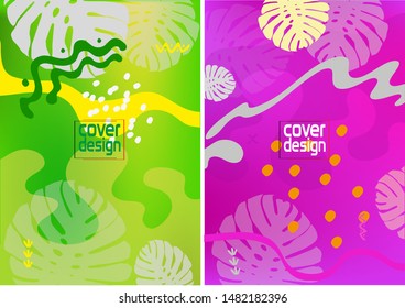 Creative and modern background with abstract shapes.