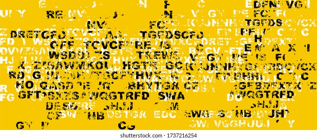 Marco creativo y moderno con letras.	