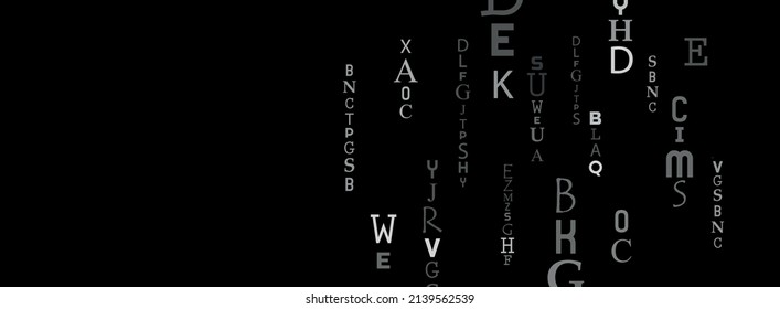 Marco creativo y moderno con letras.	