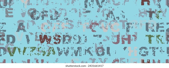 Creative and modern background with letters.	