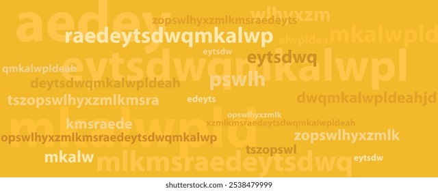Creative and modern background with letters.	