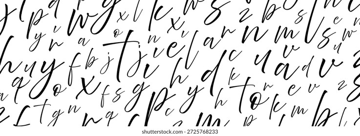 Fundo criativo e moderno com letras.	