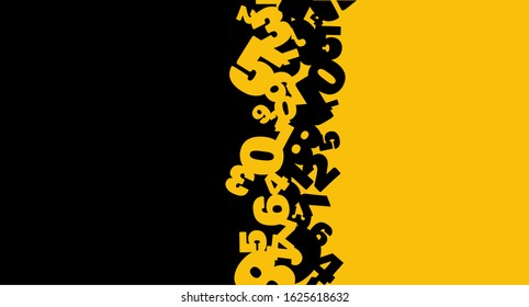 Creative and modern background with numbers.
