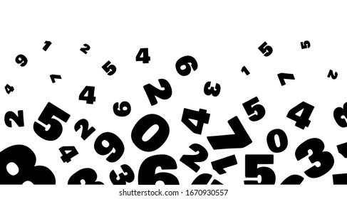 Creative and modern background with numbers.