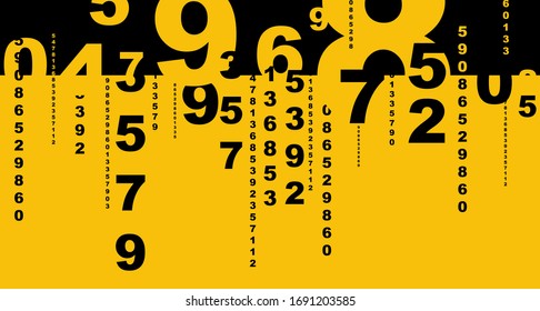 Creative and modern background with numbers.