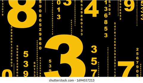 Creative and modern background with numbers.