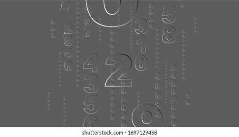 Creative and modern background with numbers.