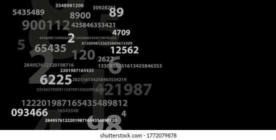 Creative and modern background with numbers.