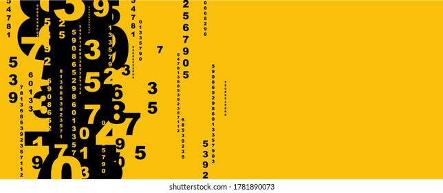 Creative and modern background with numbers.