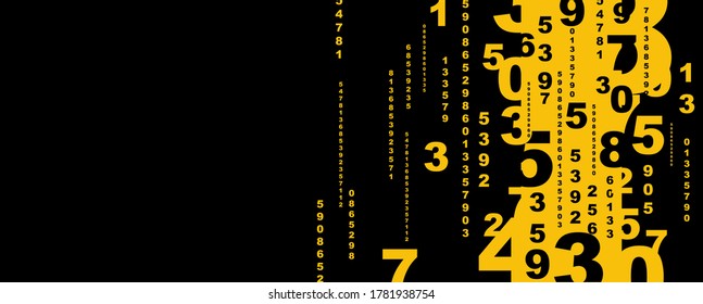 Creative and modern background with numbers.