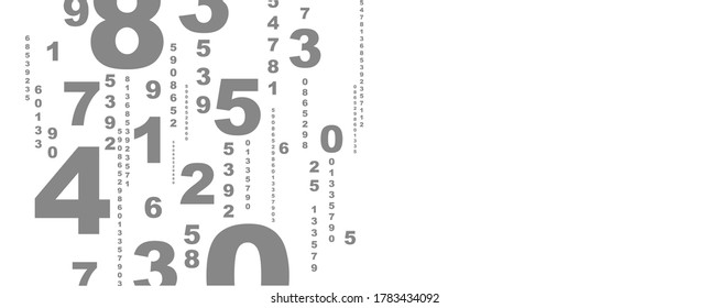 Creative and modern background with numbers.