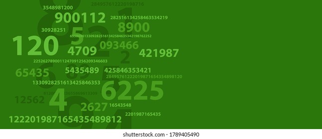 Creative and modern background with numbers.