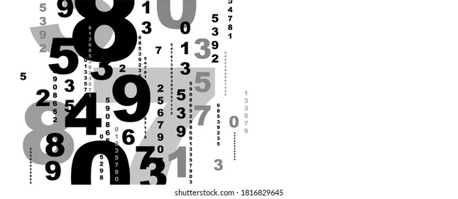Creative and modern background with numbers.