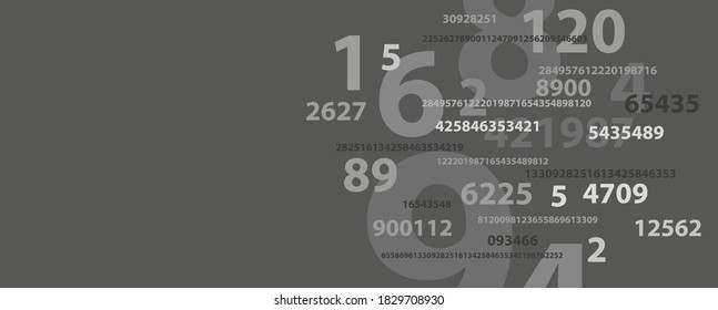 Creative and modern background with numbers.	
