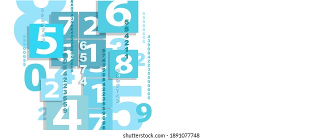 Creative and modern background with numbers.