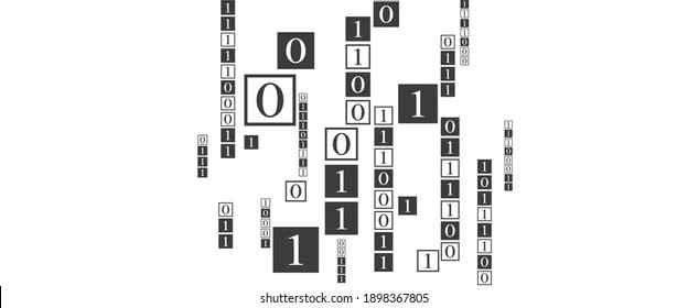 Creative and modern background with numbers.