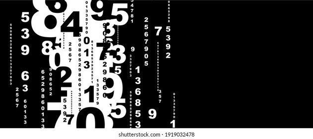 Creative and modern background with numbers.