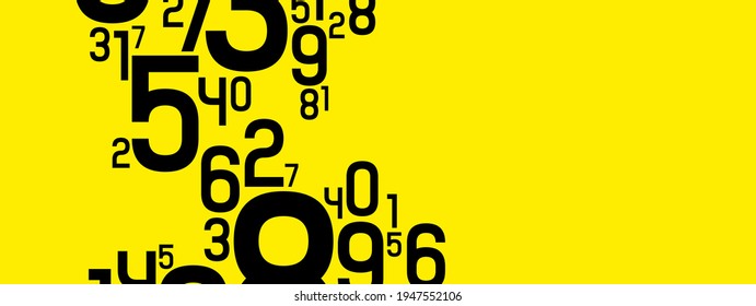 Creative and modern background with numbers.	