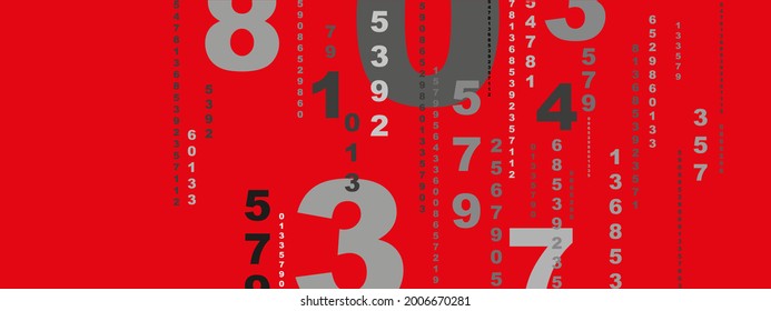 Creative and modern background with numbers.