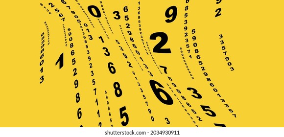 Creative and modern background with numbers.