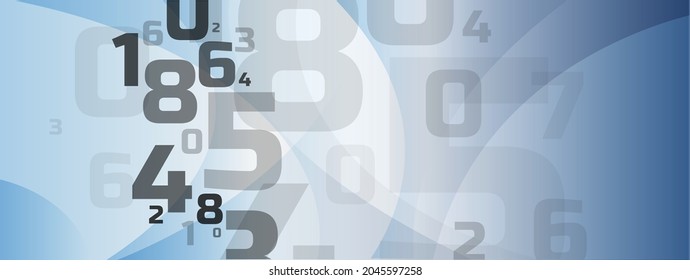 Creative and modern background with numbers.
