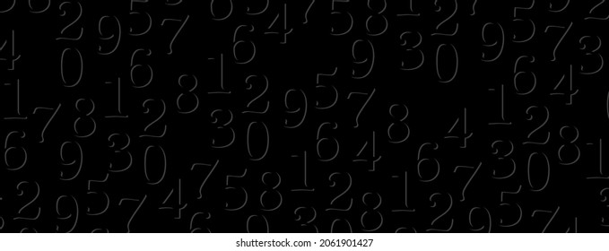 Creative and modern background with numbers.