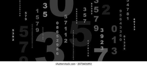 Creative and modern background with numbers.