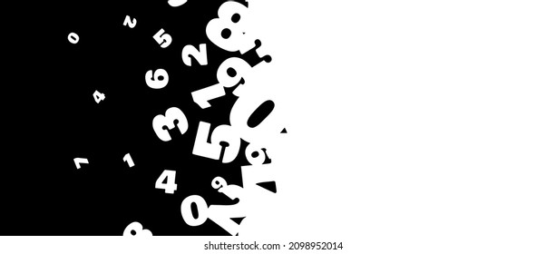 Creative and modern background with numbers.