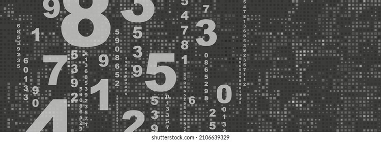 Creative and modern background with numbers.