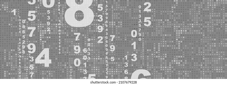 Creative and modern background with numbers.