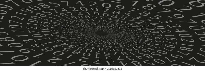Creative and modern background with numbers.