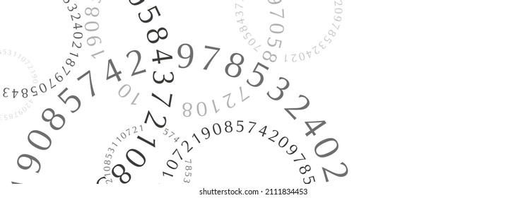 Creative and modern background with numbers.