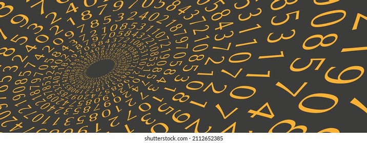 Creative and modern background with numbers.