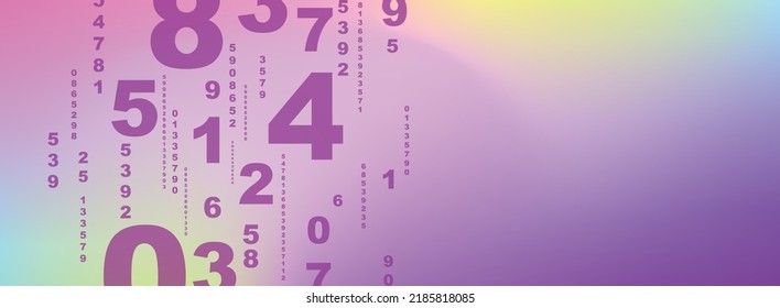 Creative and modern background with numbers.