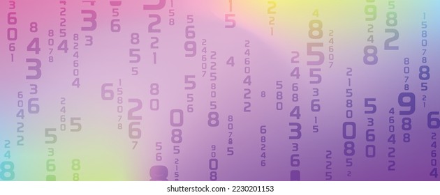 Creative and modern background with numbers.