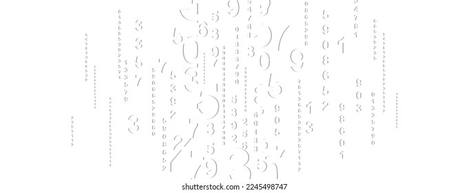 Creative and modern background with numbers.