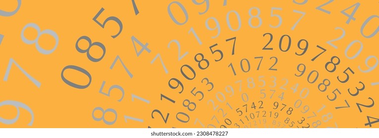 Creative and modern background with numbers.