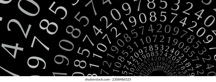 Creative and modern background with numbers.