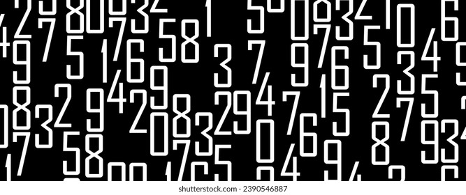 Creative and modern background with numbers.