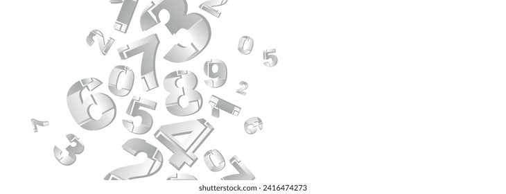 Creative and modern background with numbers.