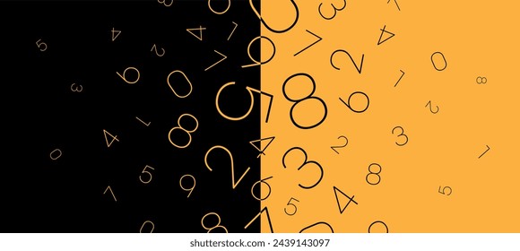 Creative and modern background with numbers.