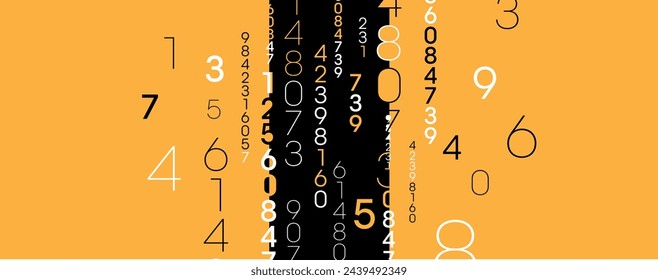 Creative and modern background with numbers.