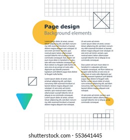 Creative modern background, unusual minimalistic and attractive poster design, vector geometric template, abstract pattern with gradient shapes