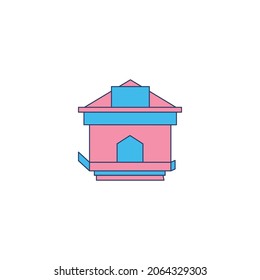 vector de icono de banco moderno