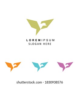 creative modern  bird icon logo design