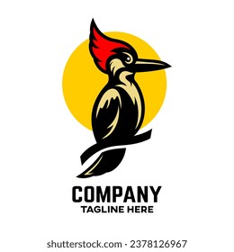 
Logo creativo y moderno de pájaros carpinteros